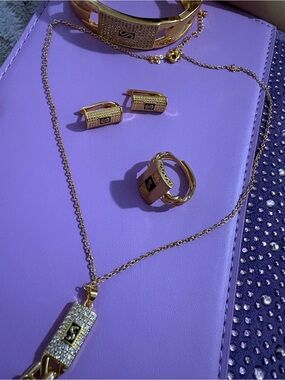 18k Gold filled  Matching Jewelry Set -